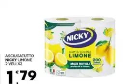 Despar Asciugatutto nicky limone 2 veli x2 offerta