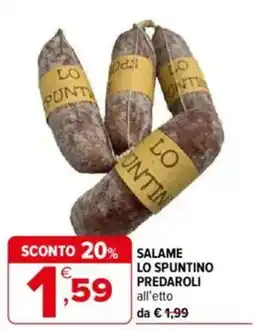 Iperal Salame lo spuntino predaroli offerta