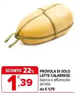 Iperal Provola di solo latte calabrese offerta