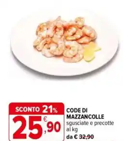 Iperal Code di mazzancolle offerta