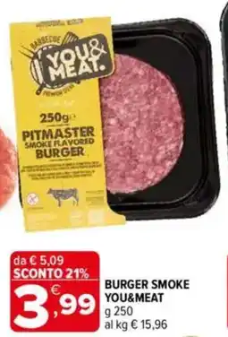 Iperal You&meat burger smoke offerta