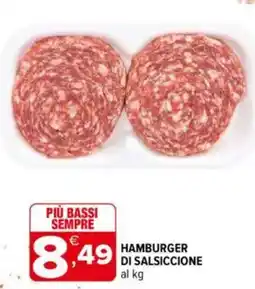 Iperal Hamburger di salsiccione offerta