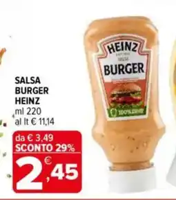 Iperal Heinz salsa burger offerta