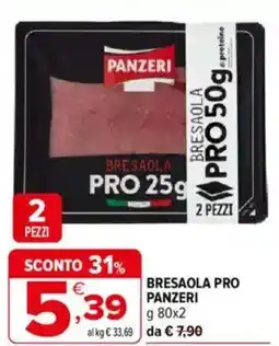 Iperal Panzeri bresaola pro offerta