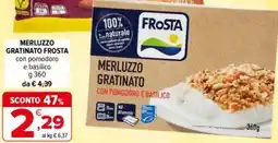 Iperal Frosta merluzzo gratinato offerta