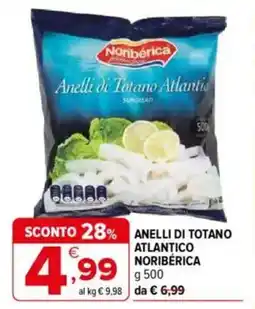 Iperal Noribérica anelli di totano atlantico offerta