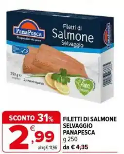 Iperal Panapesca filetti di salmone selvaggio offerta