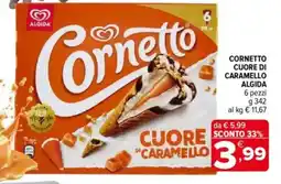 Iperal Algida cornetto cuore di caramello offerta