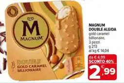 Iperal Algida magnum double offerta