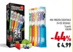 Conad 24 ice mix frozen cocktails ice&alc. 5 gusti offerta