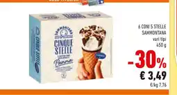 Conad Sammontana 6 coni 5 stelle vari tipi offerta