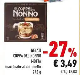 Conad Coppa del nonno gelati motta macchiato al caramello offerta