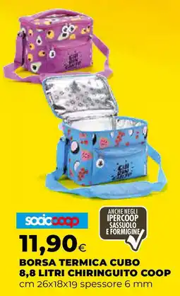 Extracoop Borsa termica cubo 8,8 litri chiringuito coop offerta