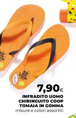 Extracoop Infradito uomo chiringuito coop tomaia in gomma offerta