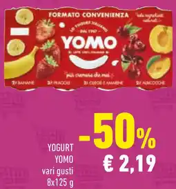 Conad Yomo yogurt vari gusti offerta