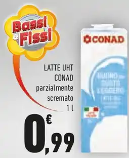 Conad Conad parzialmente scremato latte uht offerta