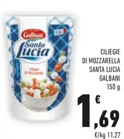 Conad Galbani ciliegie di mozzarella santa lucia offerta