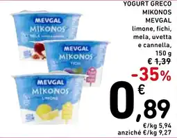 Spazio Conad Mevgal yogurt greco mikonos offerta