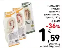 Spazio Conad Intrapan tramezzini farciti offerta