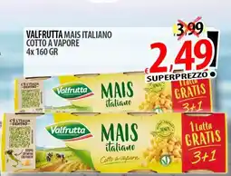 Il Genio Supermercato Valfrutta mais italiano cotto a vapore offerta