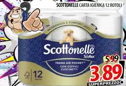 Il Genio Supermercato Scottonelle carta igienica 12 rotoli offerta