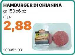 GrosMarket Hamburger di chianina offerta