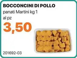GrosMarket BOCCONCINI DI POLLO panati Martini offerta