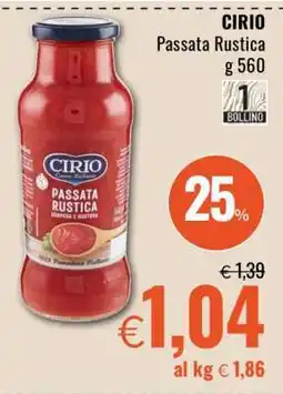 Famila CIRIO PASSATA RUSTICA offerta