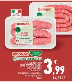 Conad Superstore Salsiccia Di Suino offerta