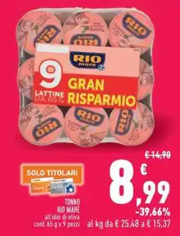 Conad Superstore TONNO RIO MARE offerta