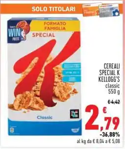 Conad Superstore Cereali Special K Kellogg's offerta