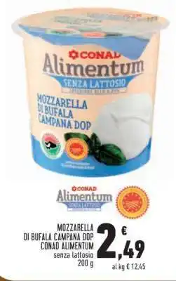 Conad MOZZARELLA DI BUFALA CAMPANA DOP CONAD ALIMENTUM offerta