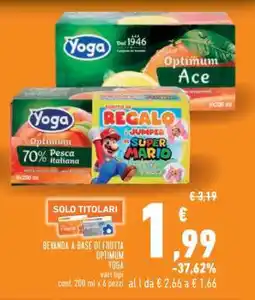 Conad Superstore Bevanda a base di frutta Optimum Yoga offerta