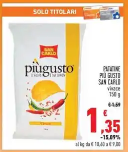 Conad Superstore Patatine Più Gusto San Carlo offerta
