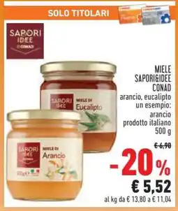 Conad Superstore MIELE SAPORI&IDEE CONAD offerta