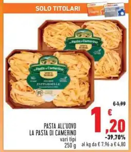 Conad Superstore Pasta all'uovo La Pasta di Camerino offerta