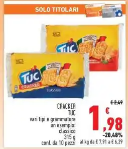 Conad Superstore CRACKER TUC offerta