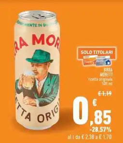 Conad Superstore BIRRA MORETTI offerta