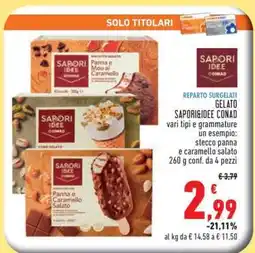 Conad Superstore GELATO SAPORI&IDEE CONAD offerta