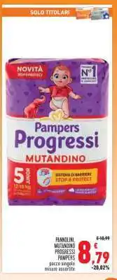 Conad Superstore Pannolini, Mutandino Progressi Pampers offerta
