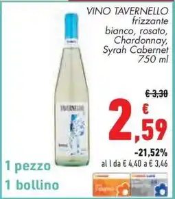 Conad Superstore Vino Tavernello offerta