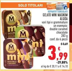 Conad Superstore GELATO MINI MAGNUM ALGIDA offerta