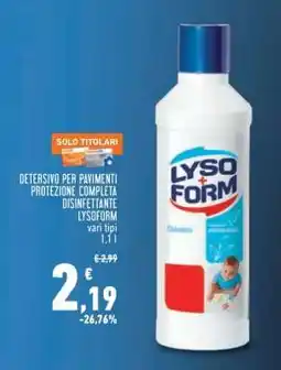 Conad Superstore LYSOFORM offerta