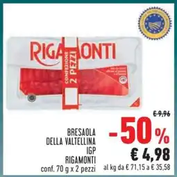 Conad Bresaola della Valtellina IGP Rigamonti offerta