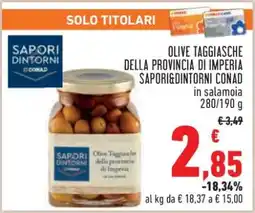 Conad OLIVE TAGGIASCHE DELLA PROVINCIA DI IMPERIA SAPORI&DINTORNI CONAD offerta