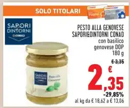 Conad Pesto alla Genovese Sapori&Dintorni Conad offerta