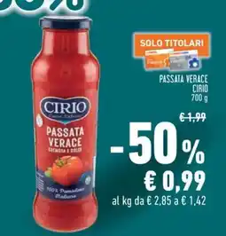 Conad Passata Verace Cirio offerta
