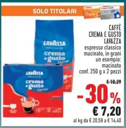 Conad CAFFÈ CREMA E GUSTO LAVAZZA offerta