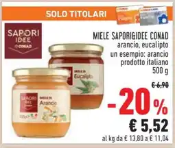 Conad MIELE SAPORI&IDEE CONAD offerta