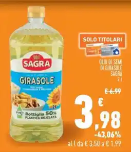 Conad Olio di Semi di Girasole Sagra offerta